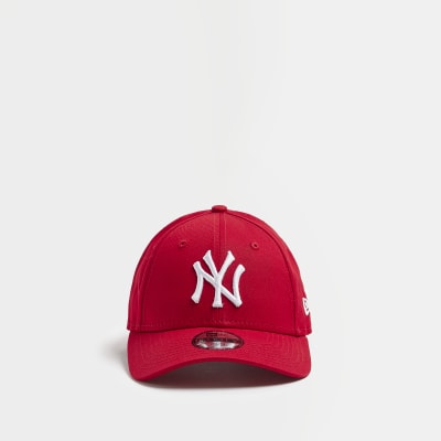 Red New Era NY Logo Cap | River Island