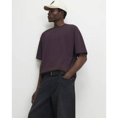 Red Oversized Fit Cotton Essential T-Shirt