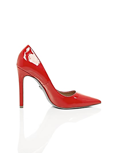 360 degree animation of product Red patent court shoes frame-10