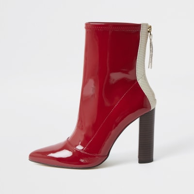 river island red boots