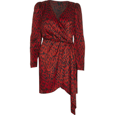 river island wrap coat