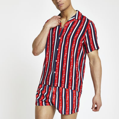 red stripe shirt men