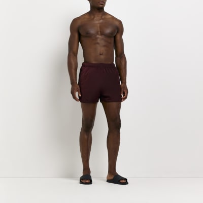 River island red on sale shorts