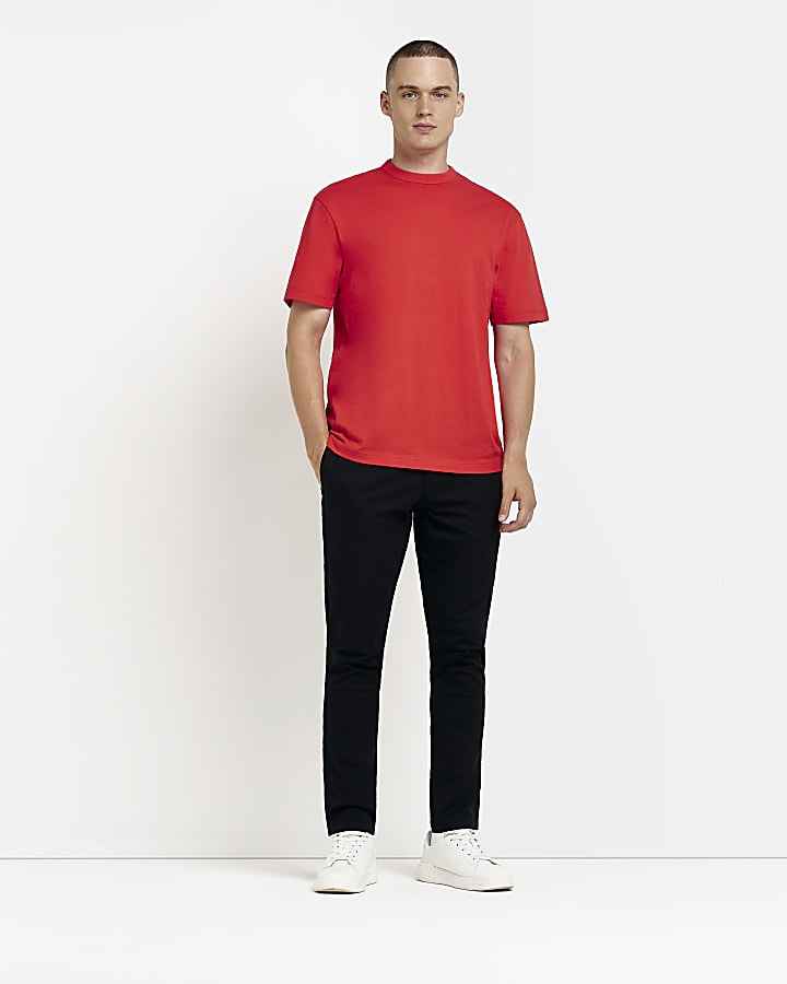 Red regular fit t-shirt