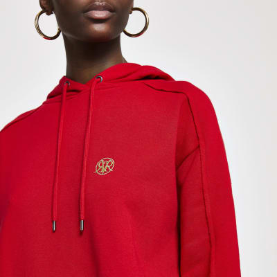 red long sleeve hoodie