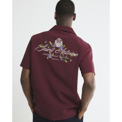 Red Saint Antoine Embroidered Shirt