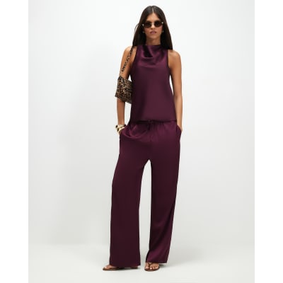 Satin Halter Neck Top