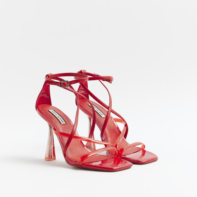 River island clearance red shoes