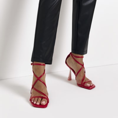 River island hot sale red heels