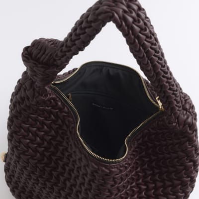 Burgundy river island bag sale