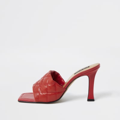 square toe mule sandal