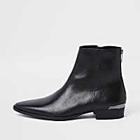 RI 30 black leather chelsea boots