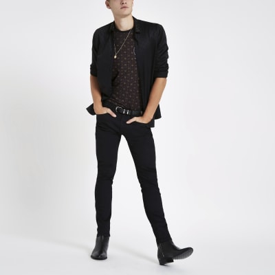 RI 30 black skinny fit jeans
