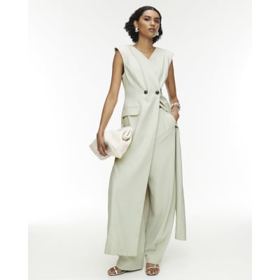 RI Studio Green Tailored Maxi Waistcoat