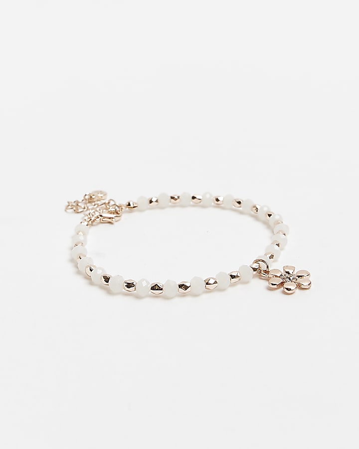 Rose gold charm bracelet
