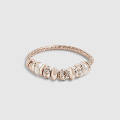 Rose Gold Charm Stretch Bracelet