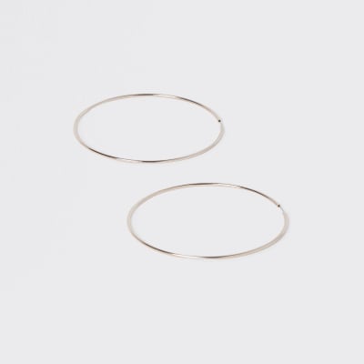 Rose Gold Colour Wire Hoop