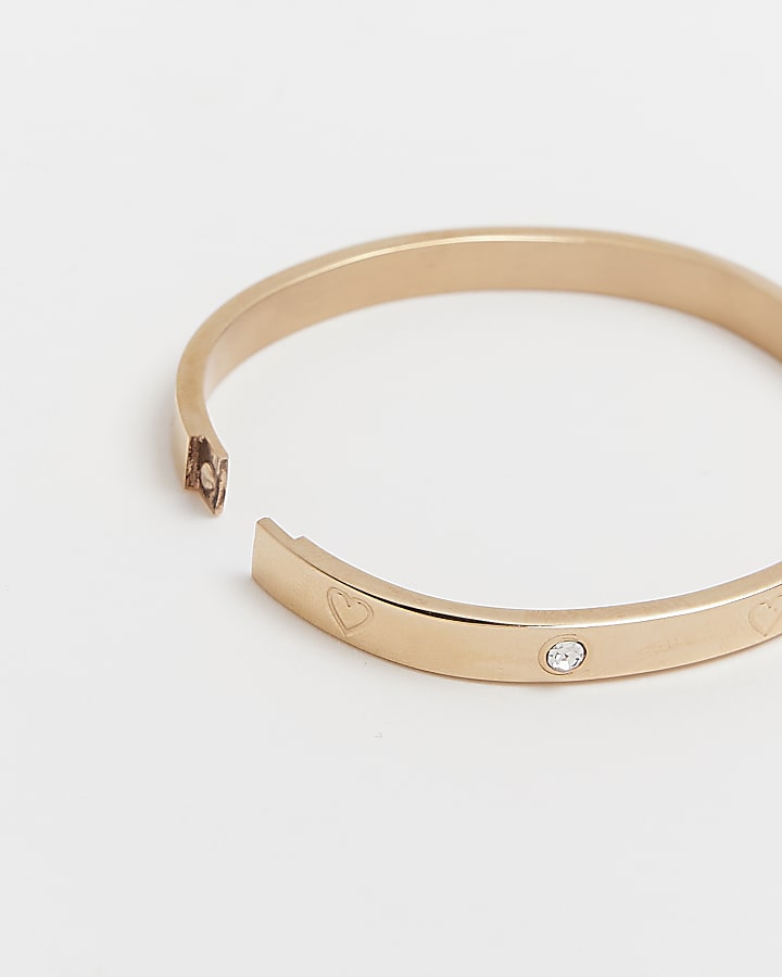 Rose gold diamante bracelet