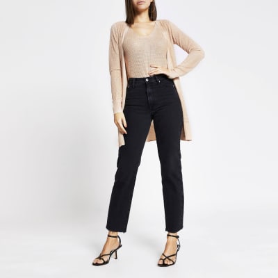 Rose gold diamante knitted cardigan