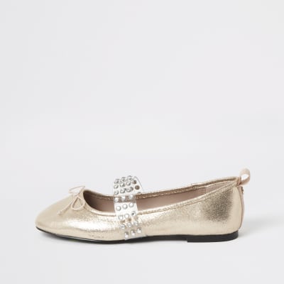 rose gold diamante shoes