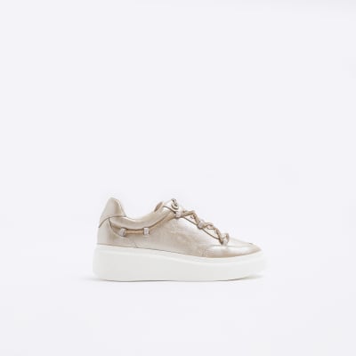 River island cheap platform trainers