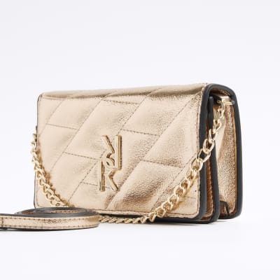 River island cheap rose gold purse