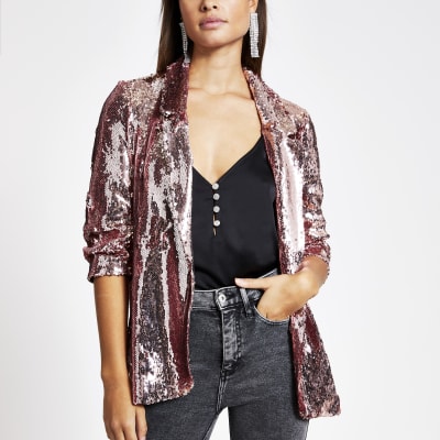 gold sequin top river island