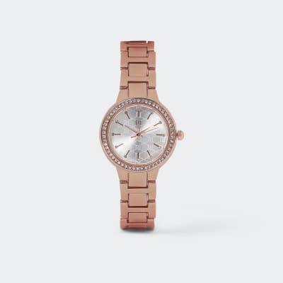 Rose gold Slim Crystal Watch