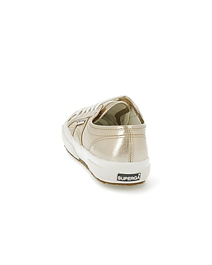 360 degree animation of product Rose gold Superga classic runner trainers frame-8