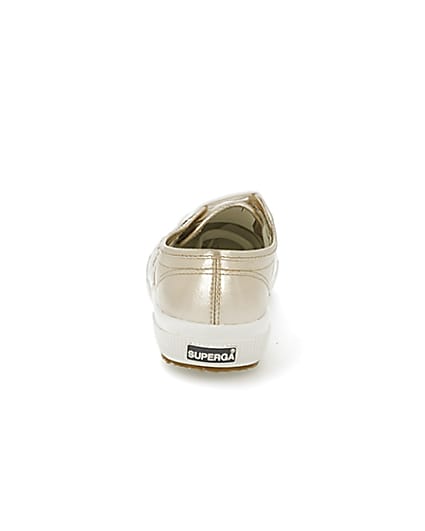 360 degree animation of product Rose gold Superga classic runner trainers frame-9