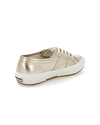 360 degree animation of product Rose gold Superga classic runner trainers frame-12