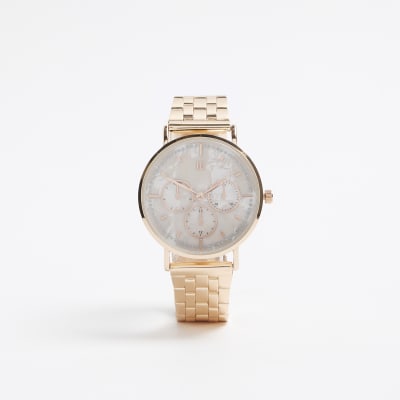 Rose gold river island watch sale