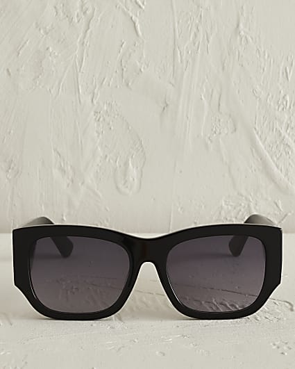 RSD Black acetate large cateye sunglasses