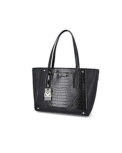 360 degree animation of product RSD Black Croc and Embossed Shopper Bag frame-1