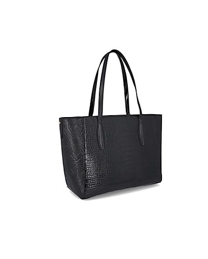 360 degree animation of product RSD Black Croc and Embossed Shopper Bag frame-10