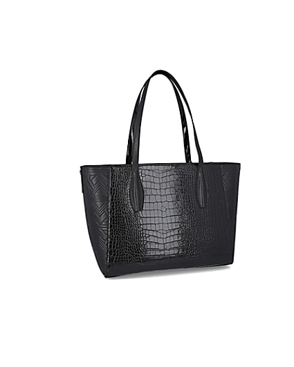 360 degree animation of product RSD Black Croc and Embossed Shopper Bag frame-11