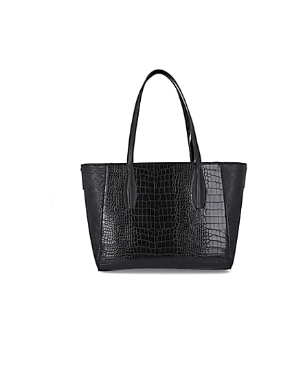 360 degree animation of product RSD Black Croc and Embossed Shopper Bag frame-12