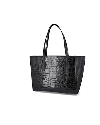 360 degree animation of product RSD Black Croc and Embossed Shopper Bag frame-13