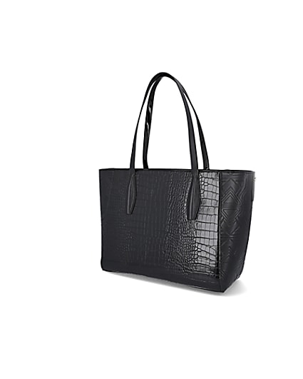 360 degree animation of product RSD Black Croc and Embossed Shopper Bag frame-14