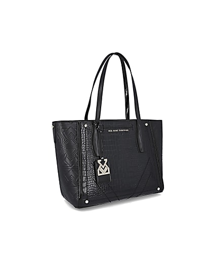 360 degree animation of product RSD Black Croc and Embossed Shopper Bag frame-22