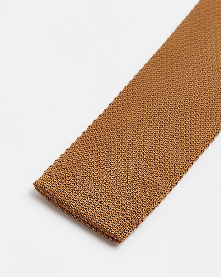 Rust Knitted Tie