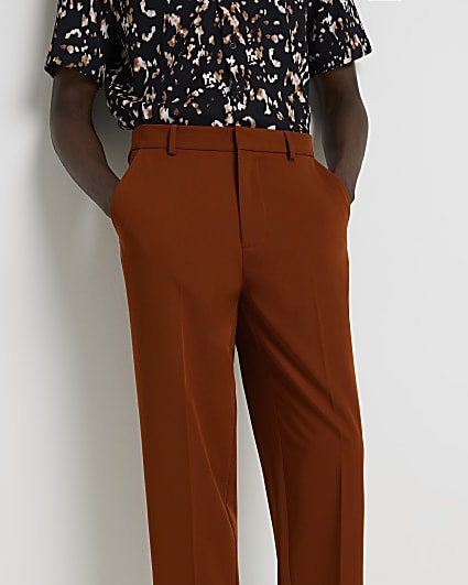 Rust tapered leg Trousers