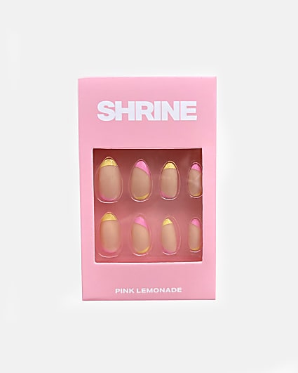 Shrine Pink Lemonade False Nails
