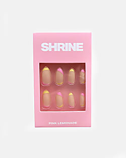 Shrine Pink Lemonade False Nails
