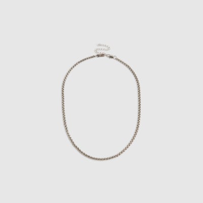 Silver Box Chain Necklace