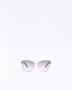 Silver Cateye Sunglasses
