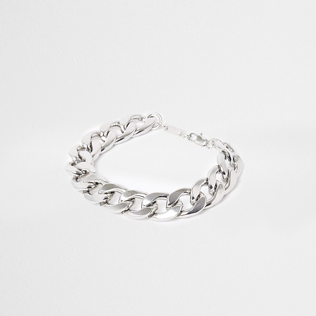 Silver chain bracelet | River Island