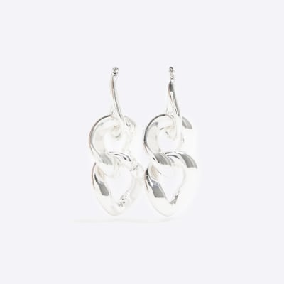 River island deals silver earrings
