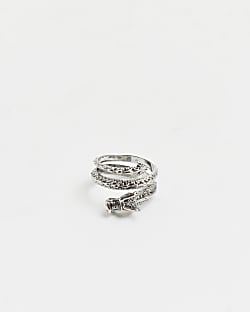 Silver colour Dragon Wrap Ring