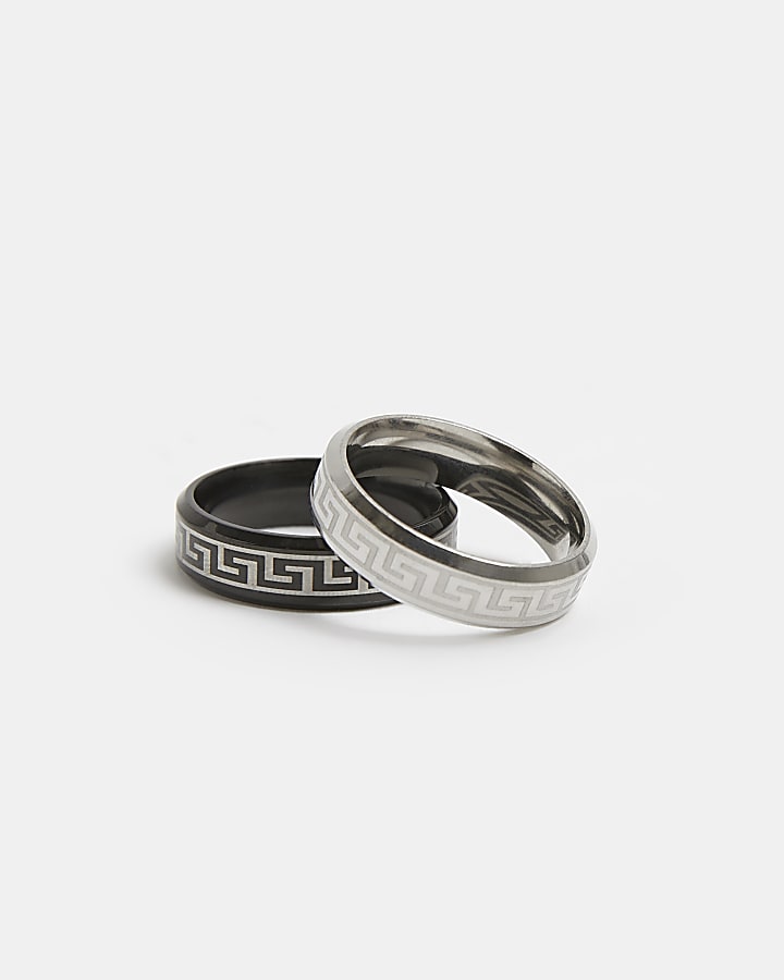 Silver colour multipack key band ring